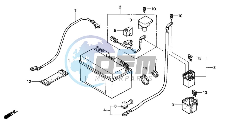 BATTERY (CBR900RR2,3)