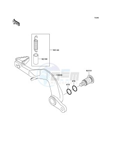 KX85 / KX85 II KX85-B5 EU drawing Brake Pedal