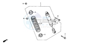 TRX300EX SPORTRAX drawing REAR CUSHION