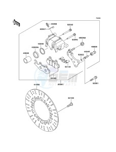 ELIMINATOR 125 BN125-A8 GB XX (EU ME A(FRICA) drawing Front Brake