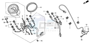 VT750C2 drawing METER