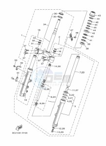 GPD125-A NMAX 125 (BV3D) drawing STEERING