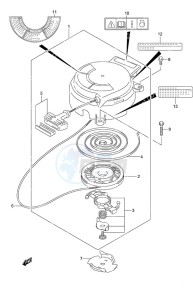 DF 2.5 drawing Recoil Starter