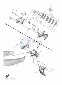 WR450F (BDB4) drawing REAR BRAKE CALIPER