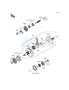 KLX450R KLX450AGF EU drawing Crankshaft