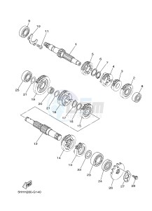 TT-R125 TT-R125LW (19CR) drawing TRANSMISSION