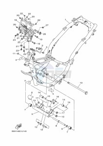 YP125RA XMAX 125 (BMJ1) drawing FRAME