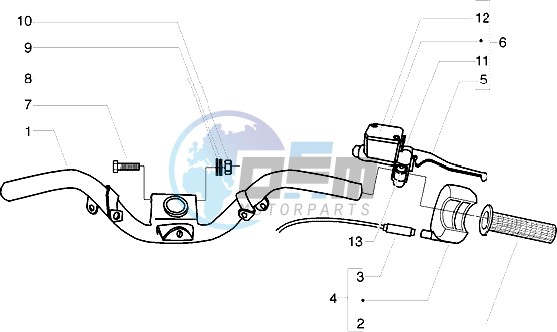 Handlebars - Master cylinder