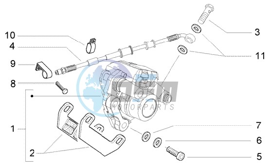 Rear caliper