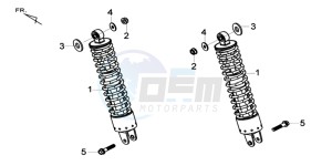 MAXSYM 400 EFI drawing REAR WHEEL / REAR FORK