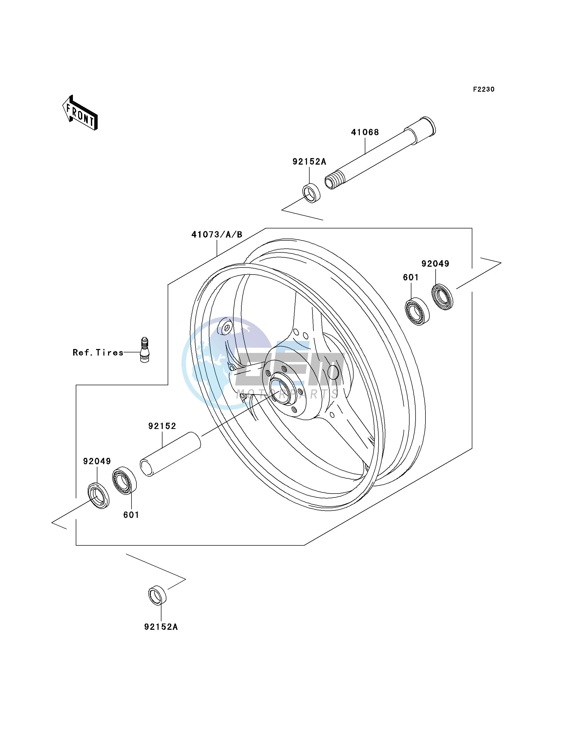 FRONT HUB