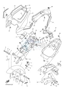 FZ8-NA FZ8 (NAKED, ABS) 800 (59P9) drawing FENDER