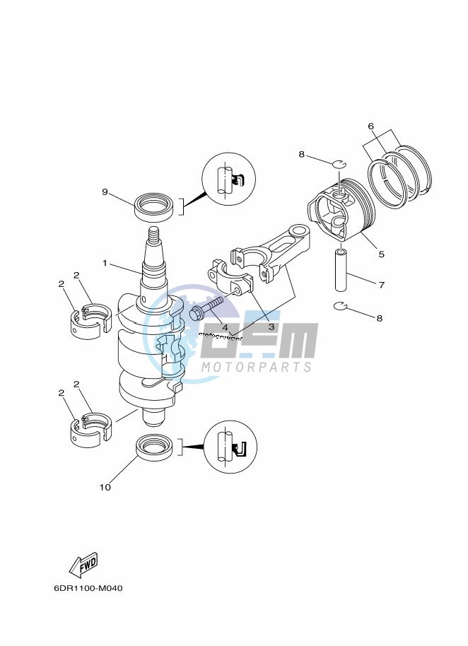 CRANKSHAFT--PISTON