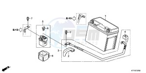 CBR125RD CBR125R E drawing BATTERY