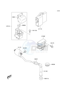 KSF 400 A [FX400] (A6F) A6F drawing IGNITION SYSTEM