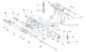 Mojito 125 drawing Central stand - Connecting rod