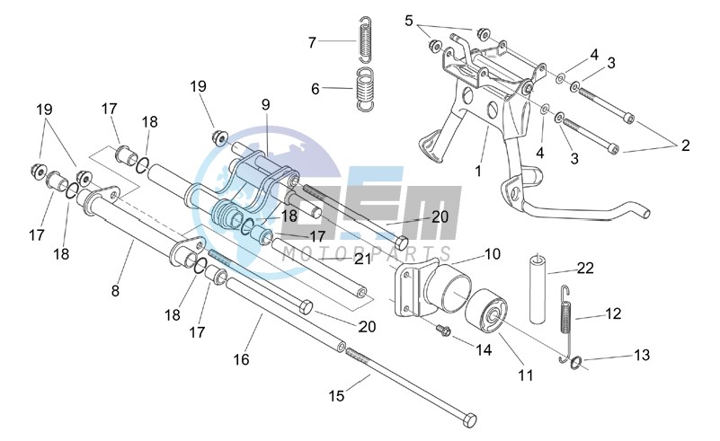 Central stand - Connecting rod