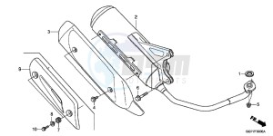 NSC50E Vision 50 - NSC50E UK - (E) drawing EXHAUST MUFFLER