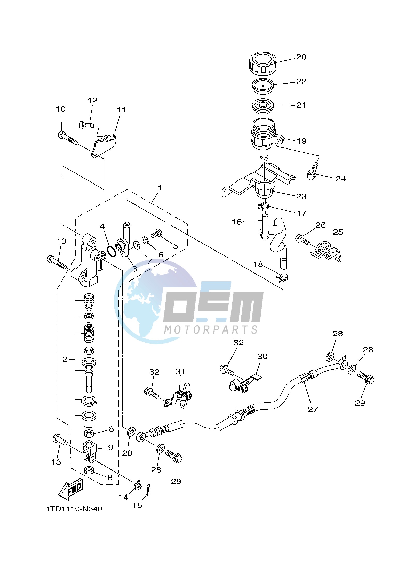 REAR MASTER CYLINDER