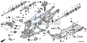 TRX500FE1F TRX500F Europe Direct - (ED) drawing FRAME BODY