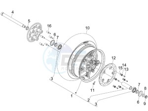 GP 800 Centenario drawing Rear Wheel