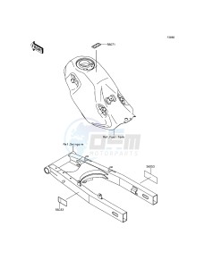 KLX125 KLX125CFF XX (EU ME A(FRICA) drawing Labels