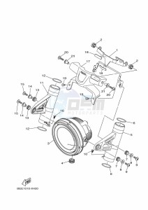 XSR700 MTM690-U (BLH1) drawing HEADLIGHT