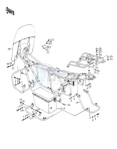 KZ 1000 C [POLICE 1000] (C1-C1A) [POLICE 1000] drawing GUARDS_SADDLE BAGS_WINDSHIELD -- 78 C1_C1A- -