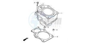 TRX420FE FOURTRAX ES drawing CYLINDER