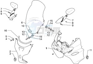 X9 125 drawing Shield - Windshield