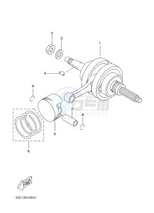 VP250 X-CITY (5B2C 5B2C 5B2C) drawing CRANKSHAFT & PISTON