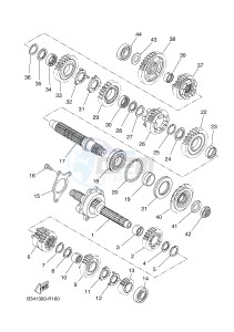 MTM690-U MTM-690-U XSR700 (B345 B345) drawing TRANSMISSION