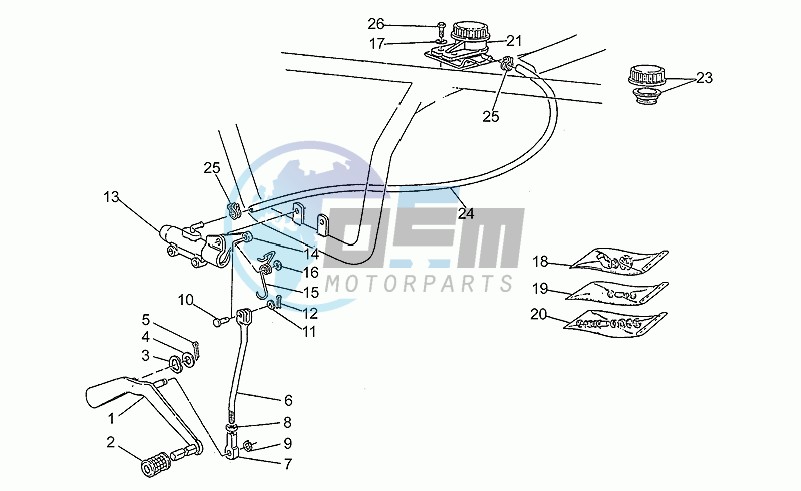 Rear master cylinder