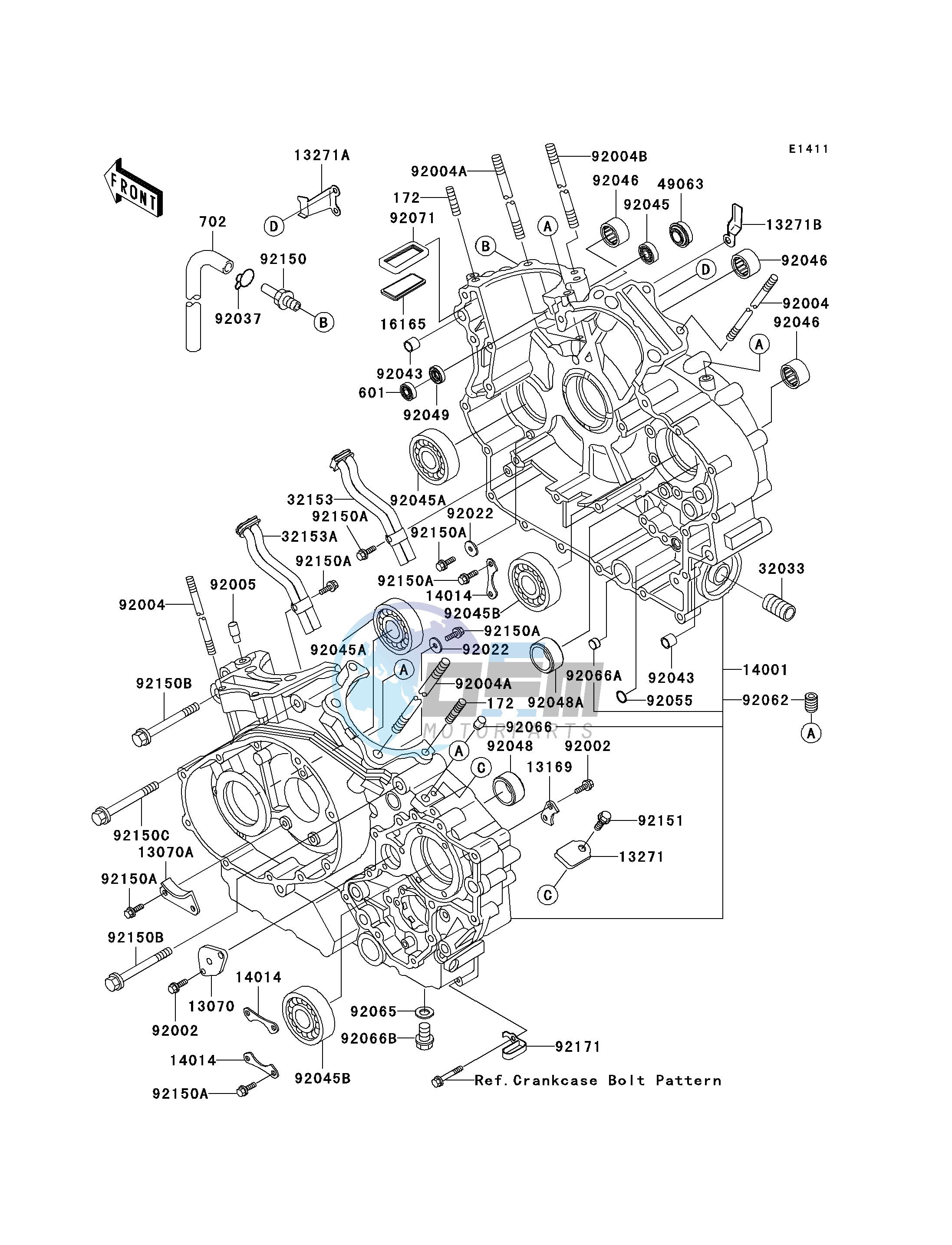 CRANKCASE -- VN1500-L2- -