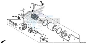 CB500FAE CB500F ABS UK - (E) drawing STARTER MOTOR