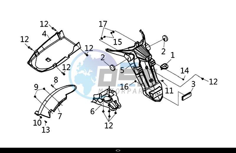 RR. FENDER ASSY