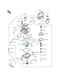 KX 125 H [KX125] (H1-H2) [KX125] drawing CARBURETOR