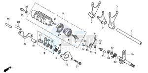 VF750C2 drawing GEARSHIFT DRUM