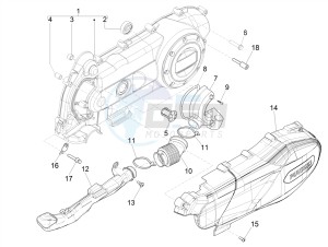 Liberty 50 iGet 4T 3V 25kmh E4 25km/h (EMEA) drawing Crankcase cover - Crankcase cooling