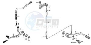 CBR600RR9 U / MME drawing BRAKE PEDAL/CHANGE PEDAL