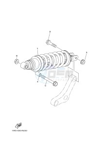 MT07A MT-07 ABS 700 (1XB3) drawing REAR SUSPENSION