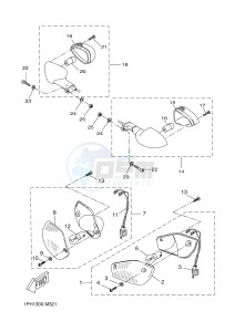 NS50 AEROX (1PH3 1PH3 1PH3 1PH3) drawing FLASHER LIGHT