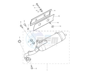 YQ AEROX 50 drawing EXHAUST CH  IL