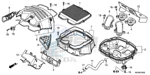 VFR1200XLE CrossTourer 2ED drawing AIR CLEANER