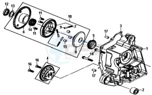 ALLO 50 25 KM/H L6 drawing CRANKCASE RIGHT / OILPUMP