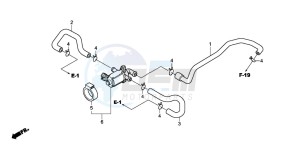 CBF1000S drawing AIR INJECTION CONTROL VALVE