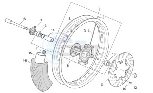 RX-SX 50 drawing Front wheel - Supermotard