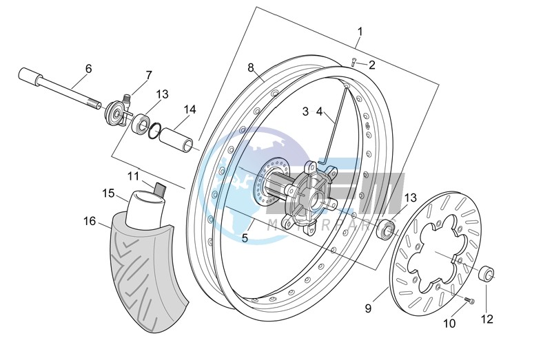 Front wheel - Supermotard