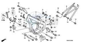 CRF450RA Australia - (U) drawing FRAME BODY