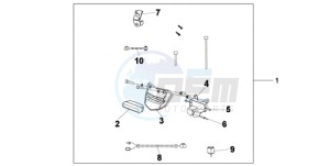 XL700V9 France - (F / CMF SPC) drawing REAR FOG LIGHT